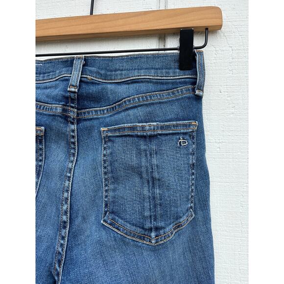 Rag & Bone High Rise Skinny Jeans, Raw Ankle Hem, Sz‎ 27 - Picture 5 of 9